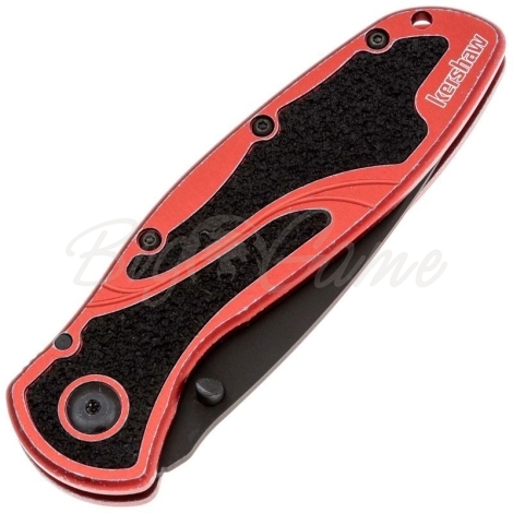Нож складной полуавтоматический KERSHAW Blur сталь Carpenter CTS-BDZ1 рукоять Алюминий 6061-T6 цв. Черный / Красный фото 3