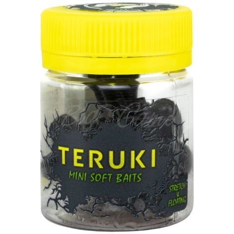 Червь TERUKI Roy 6,5 см (7 шт.) зап. сыр цв. Black фото 2