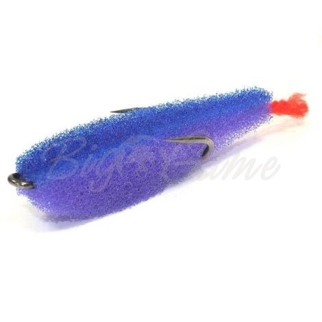 Поролоновая рыбка LEX Zander Fish 5,5 LBLB (сиреневое тело / синяя спина / красный хвост) фото 1