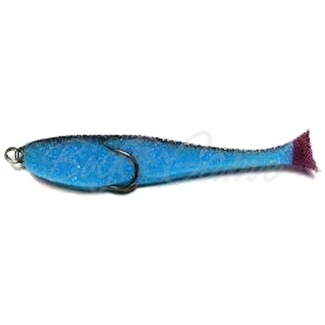 Поролоновая рыбка КОНТАКТ двойник 8 см (10 шт.) цв. синий фото 1