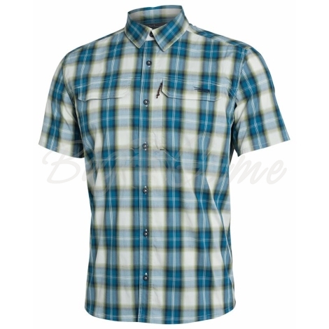 Рубашка SITKA Globetrotter Shirt SS цвет Fog Plaid фото 1