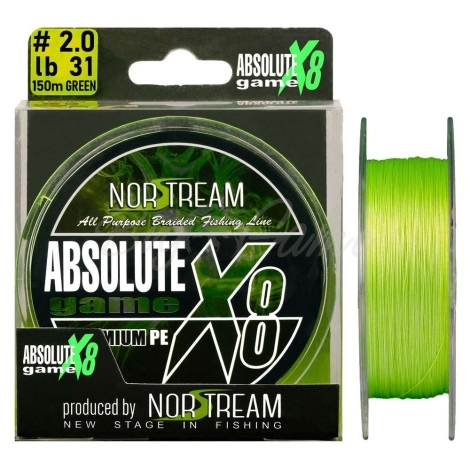 Плетенка NORSTREAM Absolute Game 8x #2 цв. fluo light green фото 1
