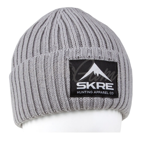 Шапка SKRE Cuffed Fleece Beanie цвет серый фото 1