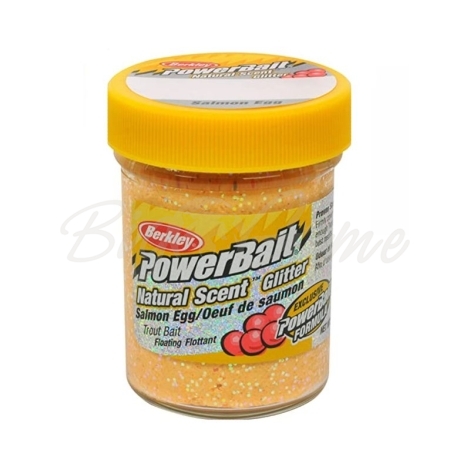 Паста форелевая BERKLEY PowerBait Natural Scent Glitter икра фото 1