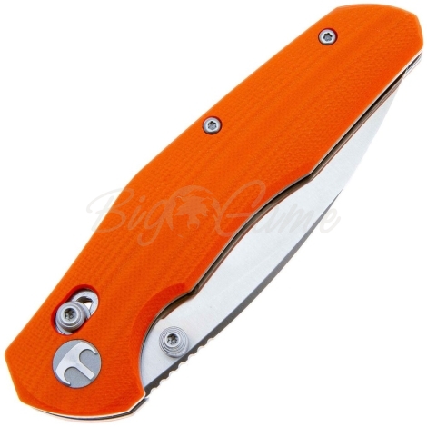 Нож складной BESTECH Ronan 14C28N рукоять стеклотекстолит G10 цв. Оранжевый фото 2