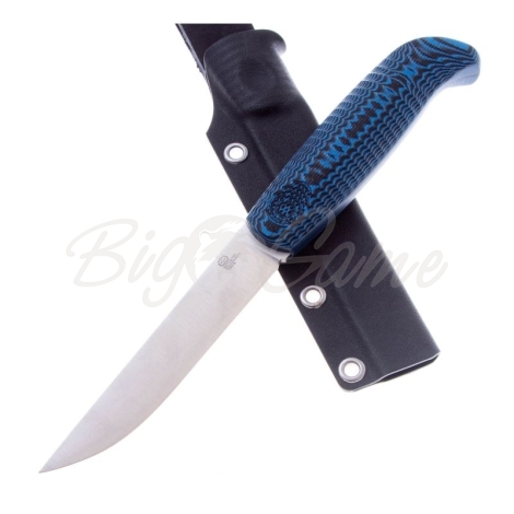 Нож OWL KNIFE North (сучок) сталь S90V рукоять G10 черно-синяя фото 3