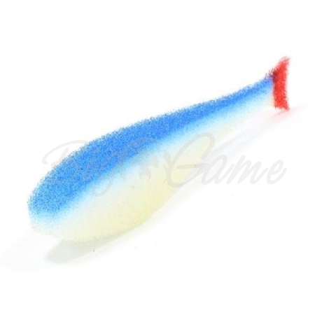 Поролоновая рыбка LEX Classic Fish NO 8 WBLB (белое тело / синяя спина / красный хвост) фото 1