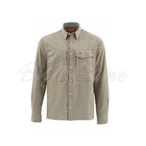 Рубашка SIMMS Guide LS Shirt - Solid цвет Dark Khaki фото 2