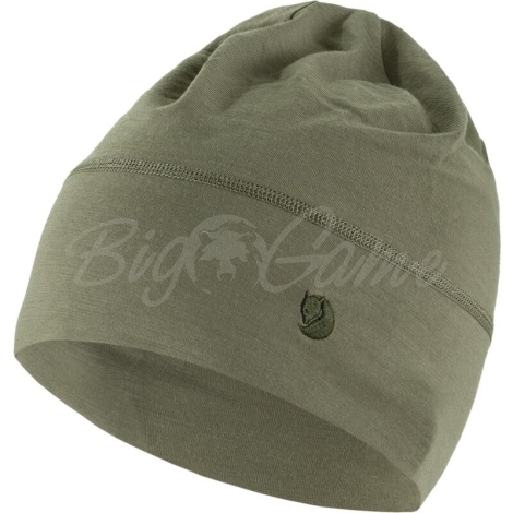 Шапка FJALLRAVEN Abisko Lite Wool Beanie цвет Light Olive фото 1