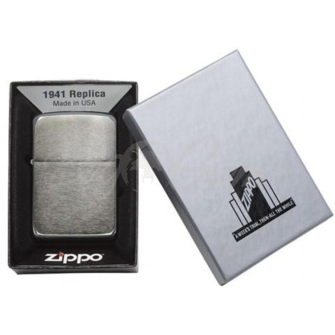 Зажигалка ZIPPO 1941 Replica с покрытием Black Ice фото 2