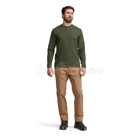 Лонгслив SITKA Foothills LS Henley цвет Olive Green фото 8