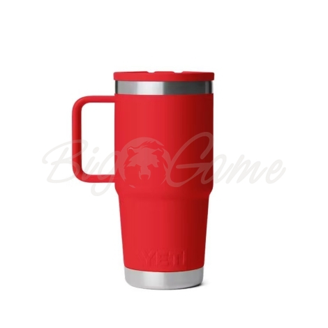 Термокружка YETI Rambler Travel Straw Mug 591 цвет Rescue Red фото 3