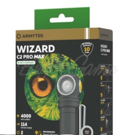 Фонарь налобный ARMYTEK Wizard C2 Pro Max Magnet USB Белый фото 14