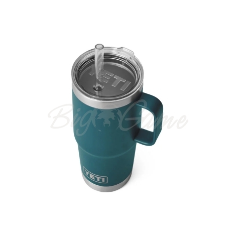 Термокружка YETI Rambler Straw Mug 710 цвет Agave Teal фото 3