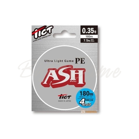 Плетенка TICT PE Ash 180 м #0,35 (7,5 lb) фото 1