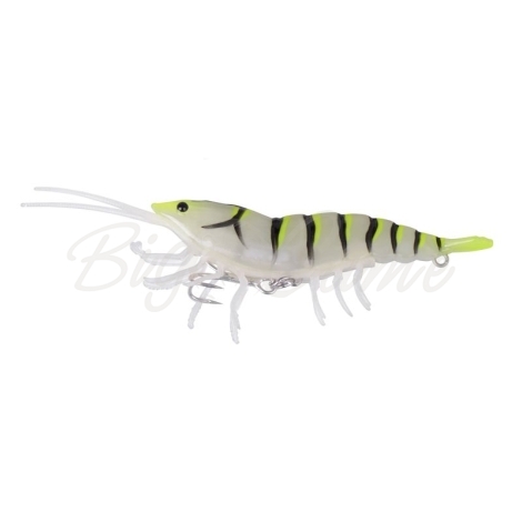 Приманка SAVAGE GEAR 3D Hybrid Shrimp S 10 см цв. 04-Yellow tail Glow фото 1