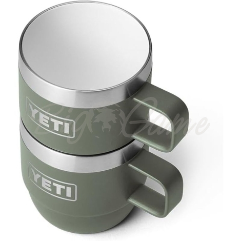 Термокружка YETI Rambler Espresso Stackable Mug (2 шт.) 180 цвет Camp Green фото 5
