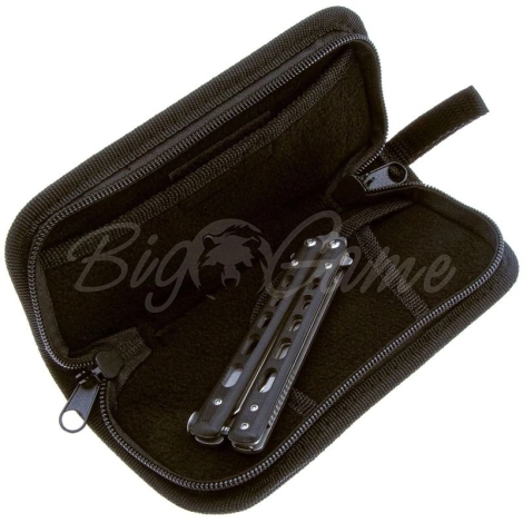 Нож с фиксированным клинком BOKER Balisong сталь 440C рукоять Стеклотекстолит G10 цв. Черный фото 2