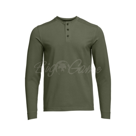 Лонгслив SITKA Foothills LS Henley цвет Olive Green фото 1