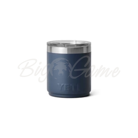 Термостакан YETI Rambler Stackable Lowball CL w/Magslider Lid 296 цвет Navy фото 2