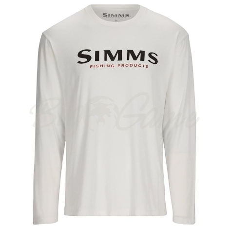 Лонгслив SIMMS Logo LS Shirt цвет White фото 1