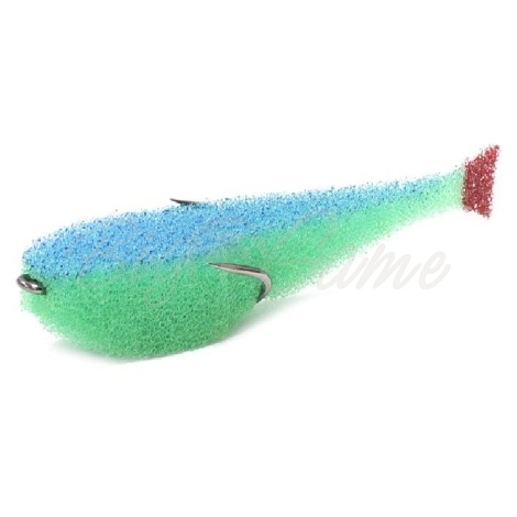 Поролоновая рыбка LEX Classic Fish CD 9 GBBLB (зеленое тело / синяя спина / красный хвост) фото 1
