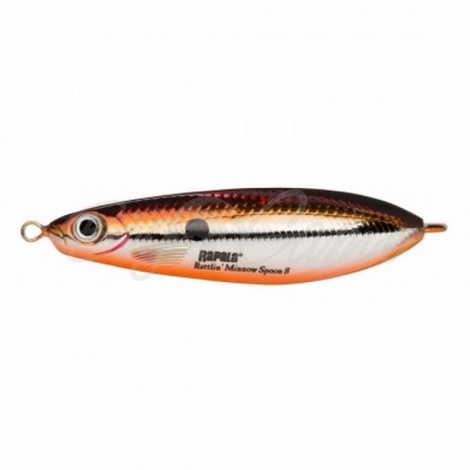 Блесна колеблющаяся RAPALA Rattlin Minnow Spoon с шумовой камерой 16 г цв. SBR фото 1