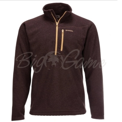 Пуловер SIMMS Rivershed Sweater Quarter Zip '20 цвет Mahogany фото 1