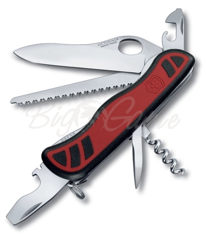 Нож VICTORINOX Forester One Hand 111мм 10 функций цв. Красный / черный фото 1