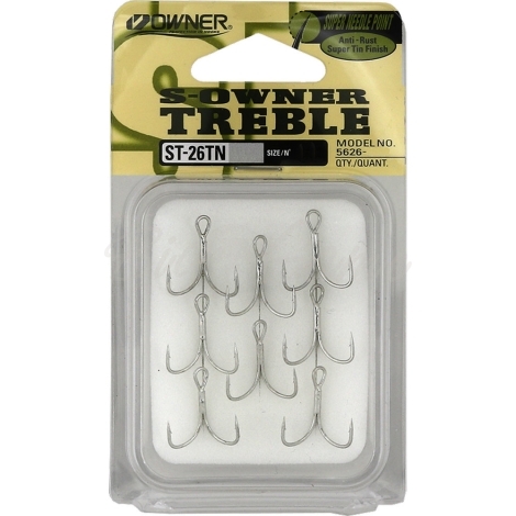 Крючок тройной OWNER ST-26TN (8 шт.) № 6 фото 1