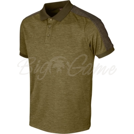 Рубашка HARKILA Tech Polo цвет Dark Olive / Willow Green фото 1