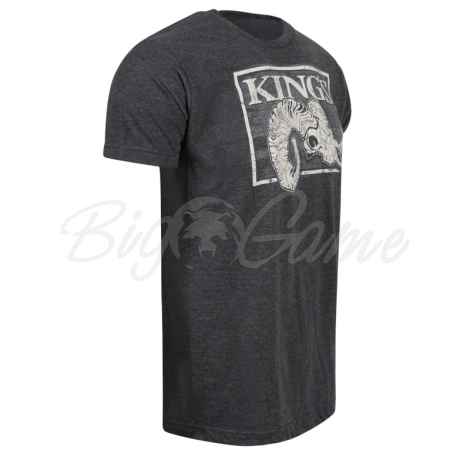 Футболка KING'S Ram Skull Tee цвет Heather Graphite фото 3