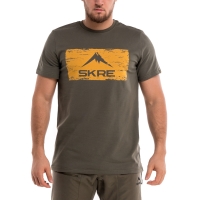 Футболка SKRE Distressed Logo T-Shirt цвет Хаки превью 2