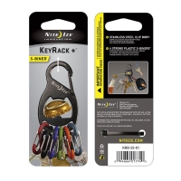 Брелок для ключей NITE IZE Key Rack с открывашкой цв. черный