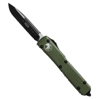 Нож автоматический MICROTECH Ultratech S/E сталь M390, DLC/Satin рукоять Алюминий цв. Зеленый превью 1