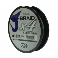 Плетенка DAIWA J-Braid X4 270 м цв. зеленый 0,19 мм