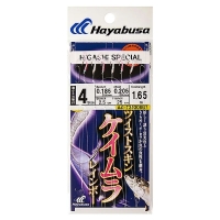 Оснастка готовая HAYABUSA Sabiki G7 1,65 м 0,205 мм цв. uv pink/purple кр. № 4 цв. white nickel