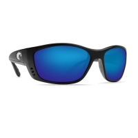 Очки COSTA DEL MAR Fisch 580 GLS р. XL цв. Matte Black Globai Fit цв. ст. Blue Mirror