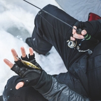 Перчатки SIMMS Windstopper Half-Finger Glove цвет Black превью 2