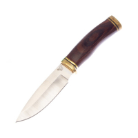 Нож BUCK Vanguard с фикс. клинком и крюком сталь 420HC рукоять дерево орех