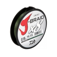 Плетенка DAIWA J-Braid X8 150 м цв. зеленый 0,20 мм