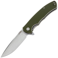 Нож складной CJRB Taiga D2 рукоять стеклотекстолит G10 цв. Зеленый