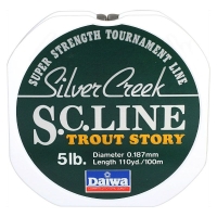 Леска DAIWA Silver Creek S.C. LINE TROUT STORY 5LB-100 / 0,187 мм 100 м