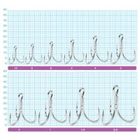 Крючок тройной OWNER ST-46TN-08 (8 шт.) код цв. TN превью 2