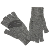 Перчатки SIMMS Wool 1/2 Finger Glove цвет Steel превью 1