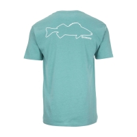 Футболка SIMMS Walleye Outline T-Shirt цвет Oil Blue Heather