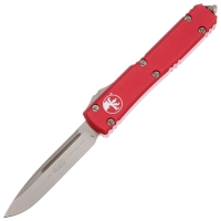 Нож автоматический MICROTECH Ultratech S/E сталь M390, рукоять алюминий цв. Красный