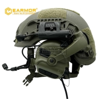 Наушники противошумные EARMOR M32X-Mark3 MilPro RAC Headset цв. Foliage Green превью 4