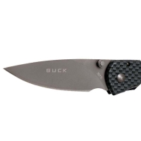 Нож складной BUCK Nobelman Carbon сталь 440A рукоять карбон черная превью 3