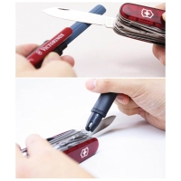 Точилка VICTORINOX Dual-Knife для перочинных ножей 14 см, цв. черный/красный, блистер превью 2